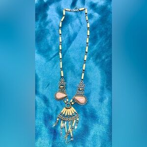 Vintage Peruvian/Tribal Style Ethnic Necklace 20” Length